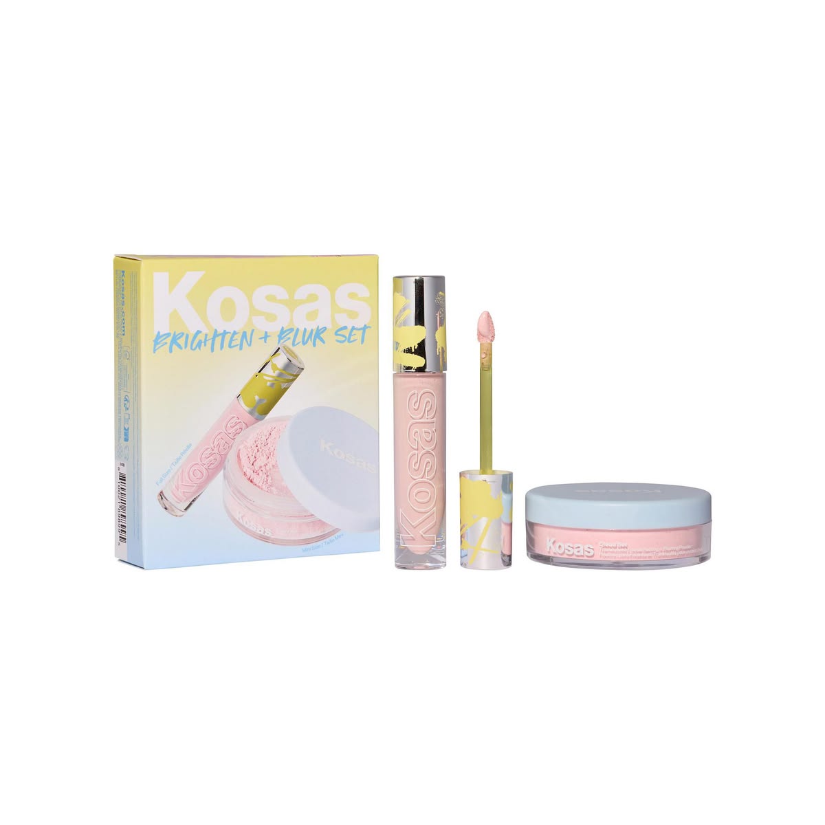 Kosas Brighten & Blur Set Color Corrector + Mini Setting Powder
