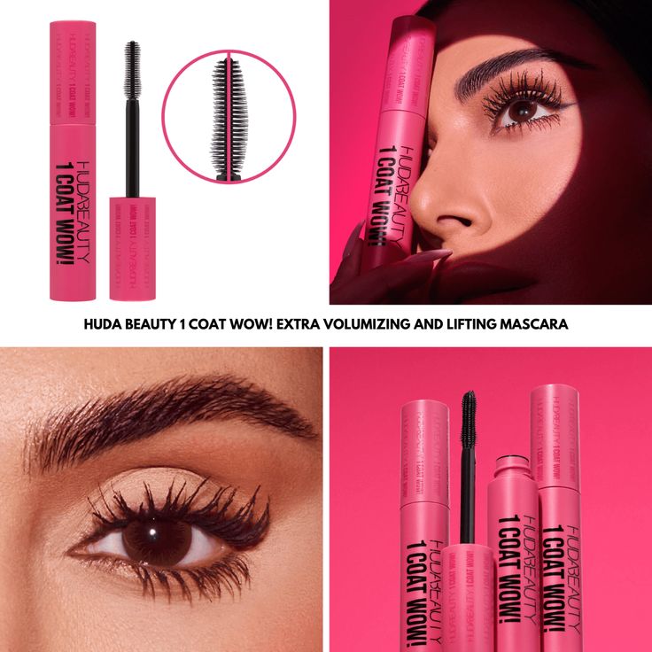 HUDA BEAUTY 1 COAT WOW! EXTRA VOLUMIZING AND LIFTING MASCARA MINI