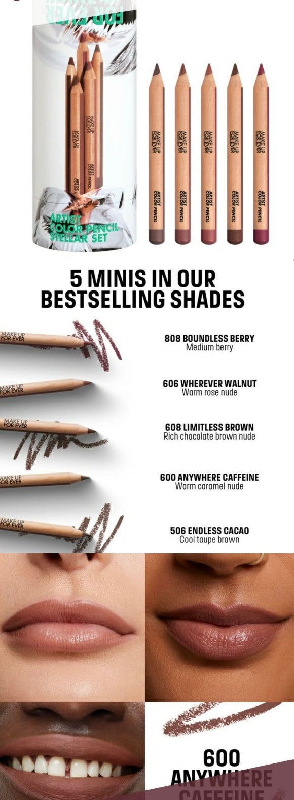 Makeup Forever artist color pencil set (SOLD SEPARATELY)