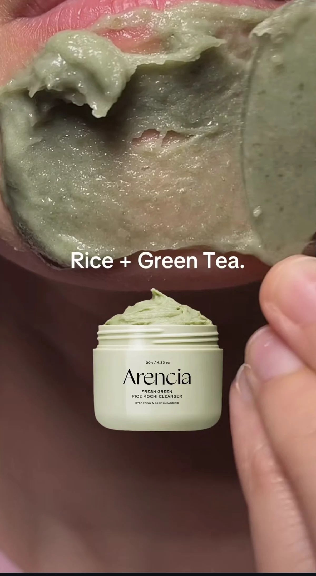 Arencia Fresh green rice mochi cleanser