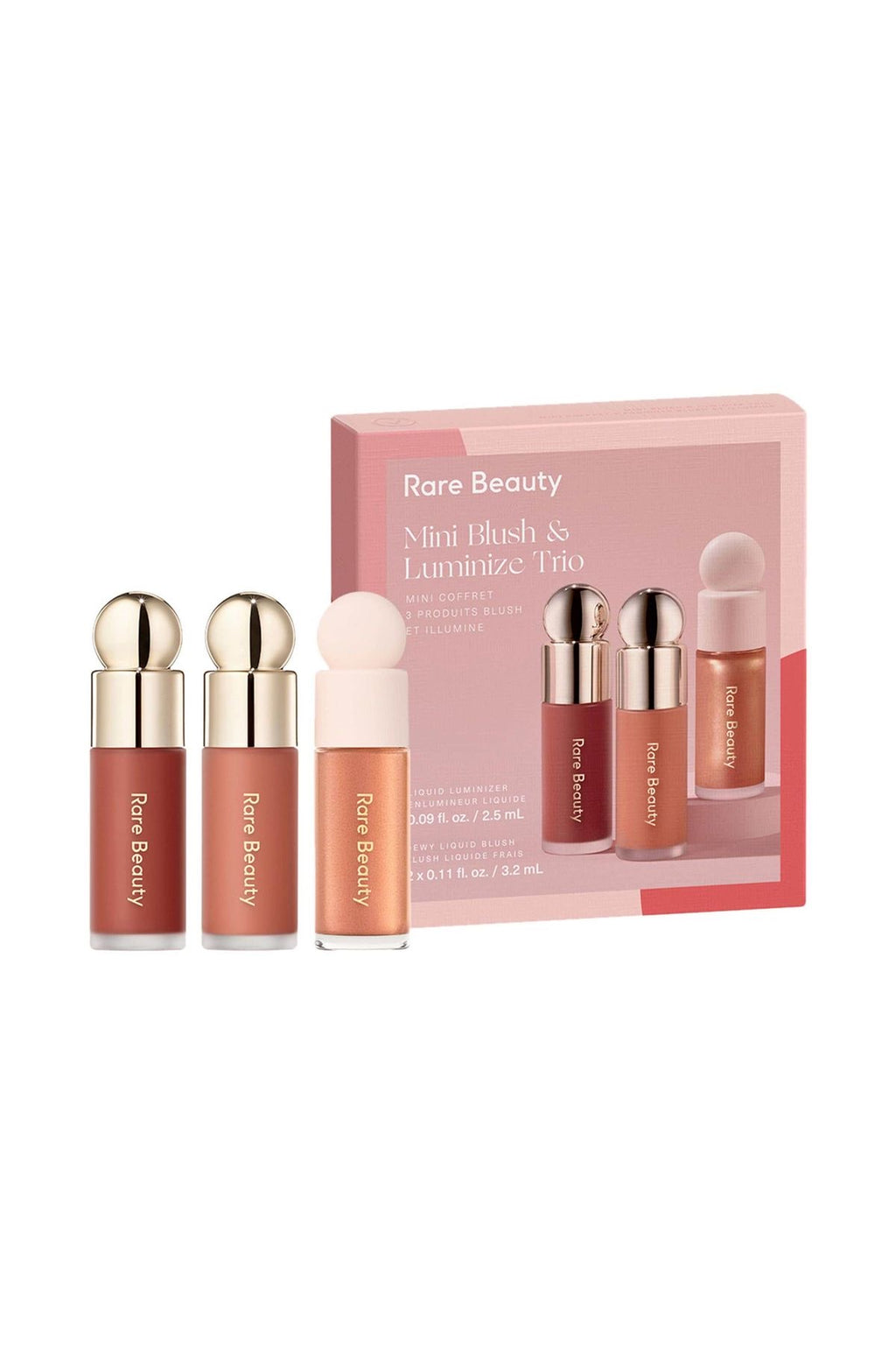 Rare Beauty Mini Blush & Luminize Trio