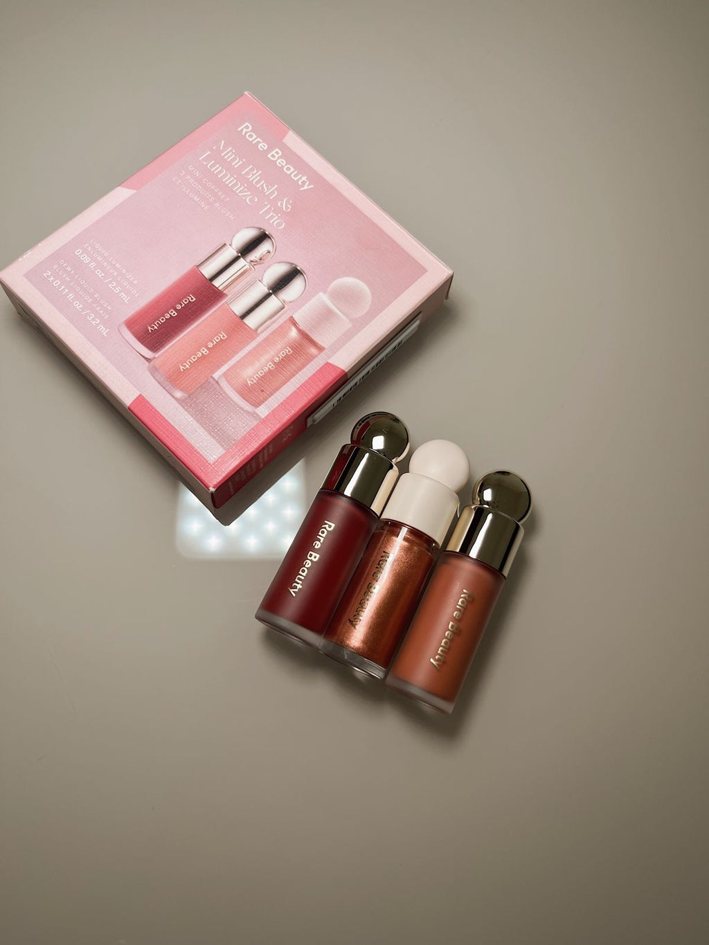 Rare Beauty Mini Blush & Luminize Trio