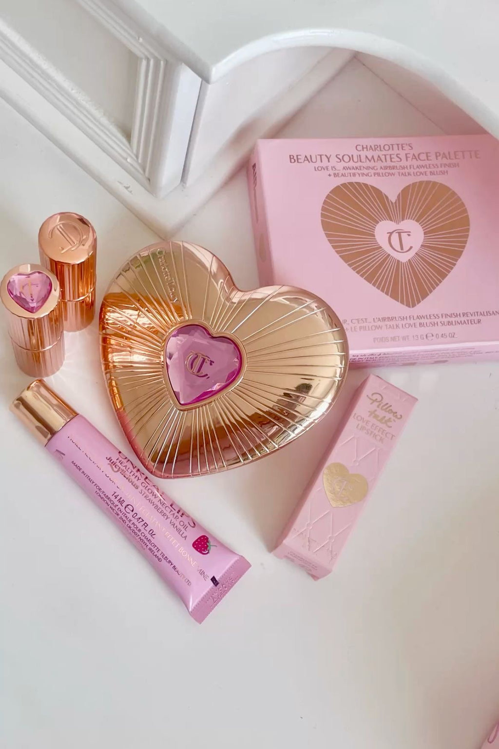 Charlotte Tilbury Pillow Talk Beauty Soulmates Face Palette, Flawless Pink