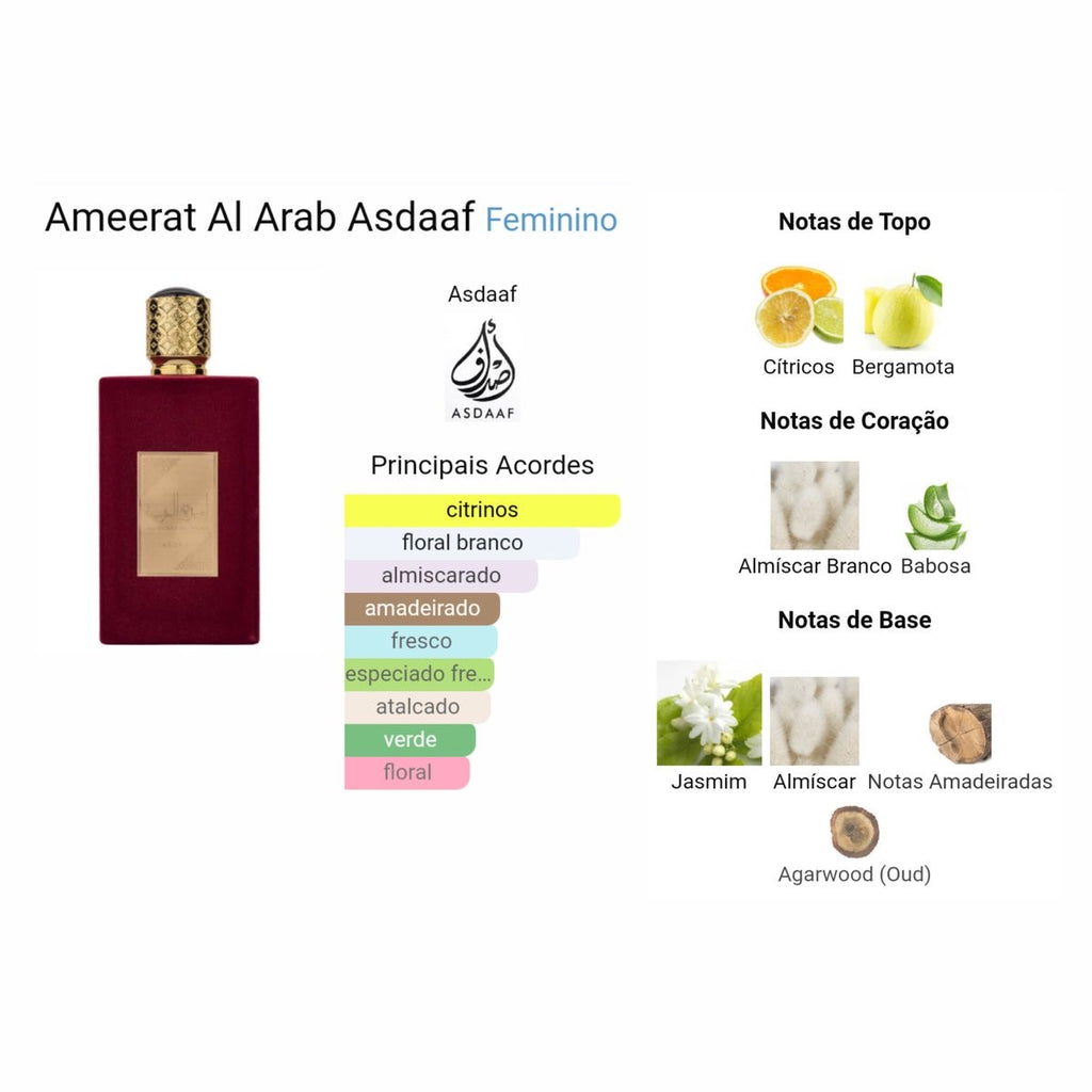 Ameerat Al Arab ASDAAF Eau de Parfum 100mL