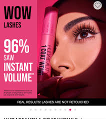 HUDA BEAUTY 1 COAT WOW! EXTRA VOLUMIZING AND LIFTING MASCARA