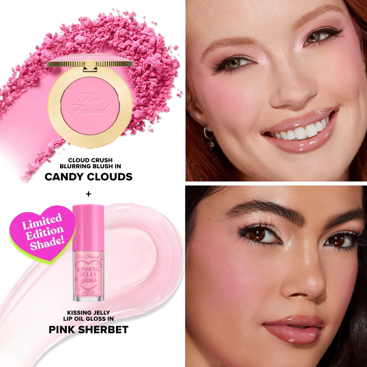 TOO FACED Dream A Little Dream: Blush & Lip Gloss Set